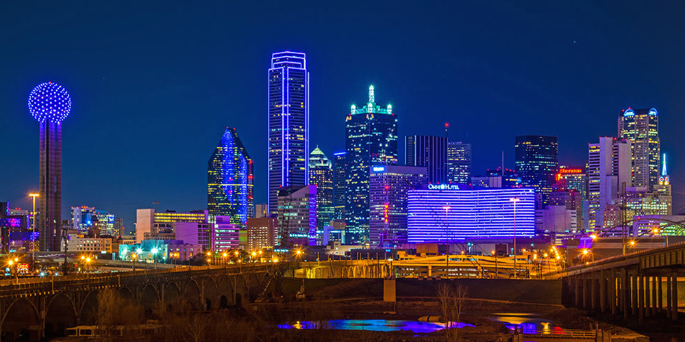 Dallas Skyline Purple