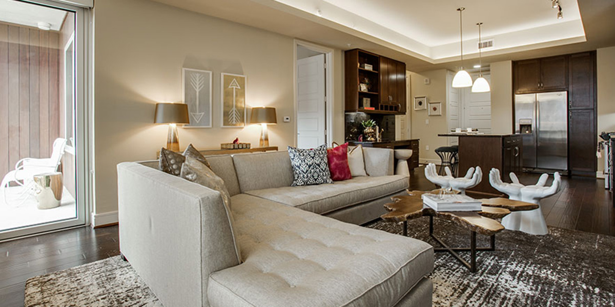austin luxury apartment living room