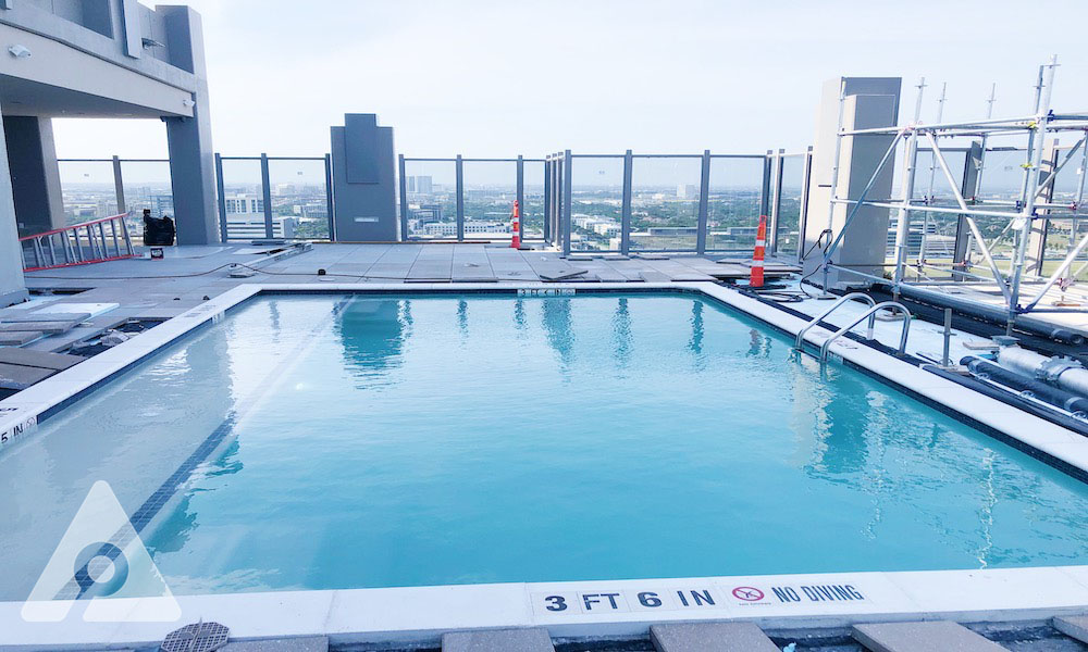 Frisco Dallas luxury apartment rooftop pool