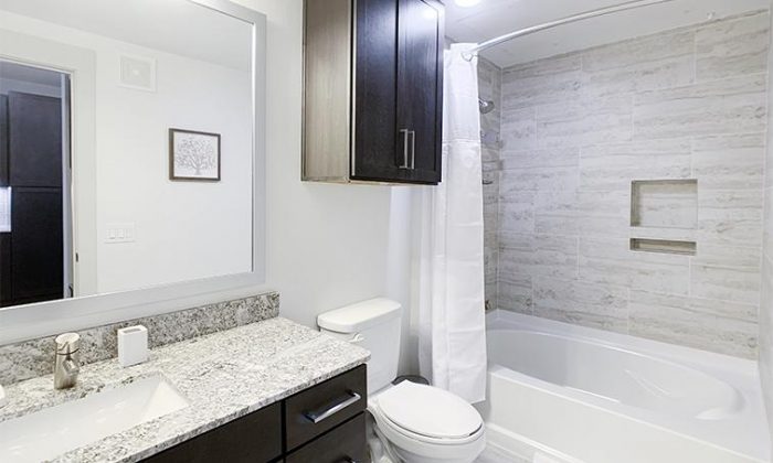 Dallas Lower Greenville luxury apartment bathroom