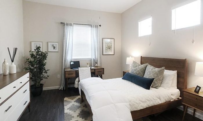 Dallas Plano luxury apartment bedroom