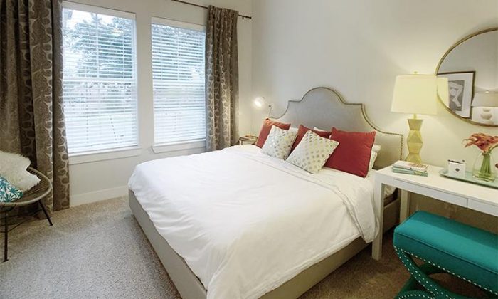 Dallas Oak Lawn luxury apartment bedroom