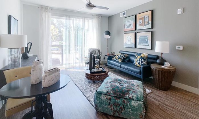Dallas McKinney Allen luxury apartment living room