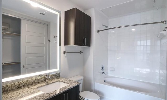 Dallas Lake Highlands luxury apartment bathroom