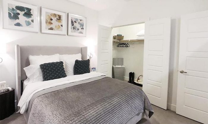 Northeast Dallas luxury apartment bedroom