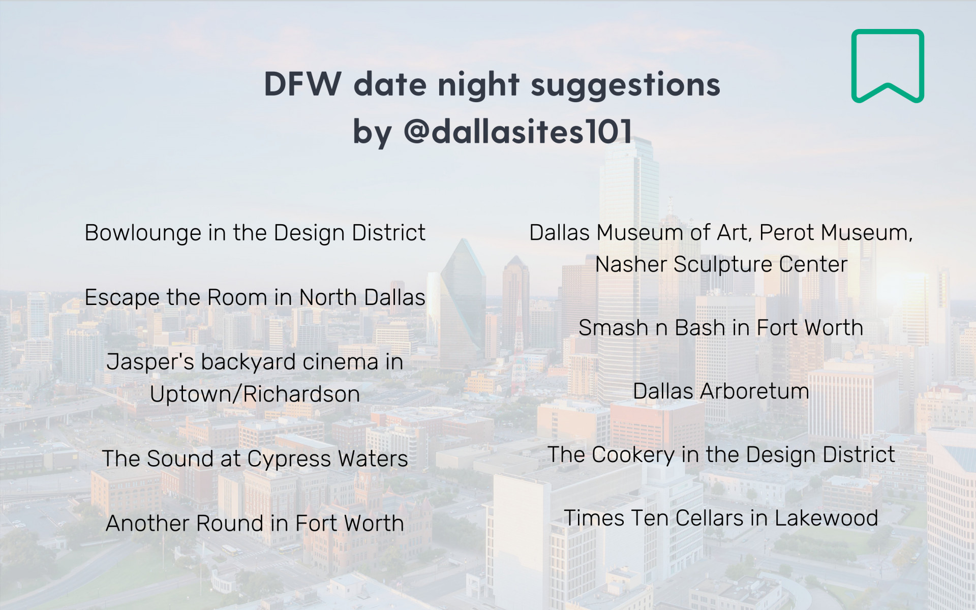 date night ideas in DFW
