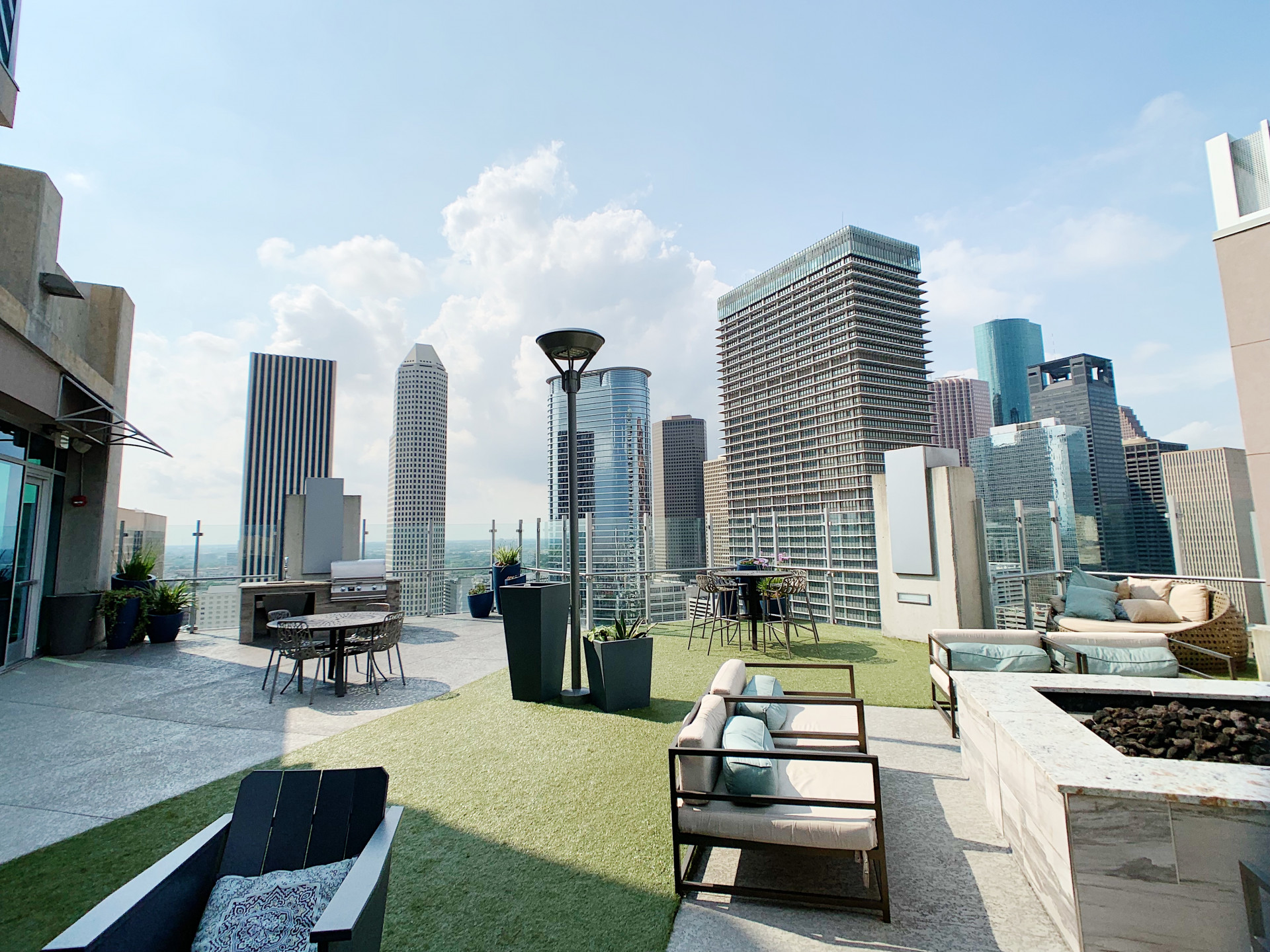 Rooftop View in Houston Texas