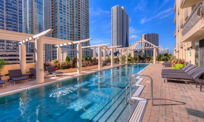 Apartment pool in River North