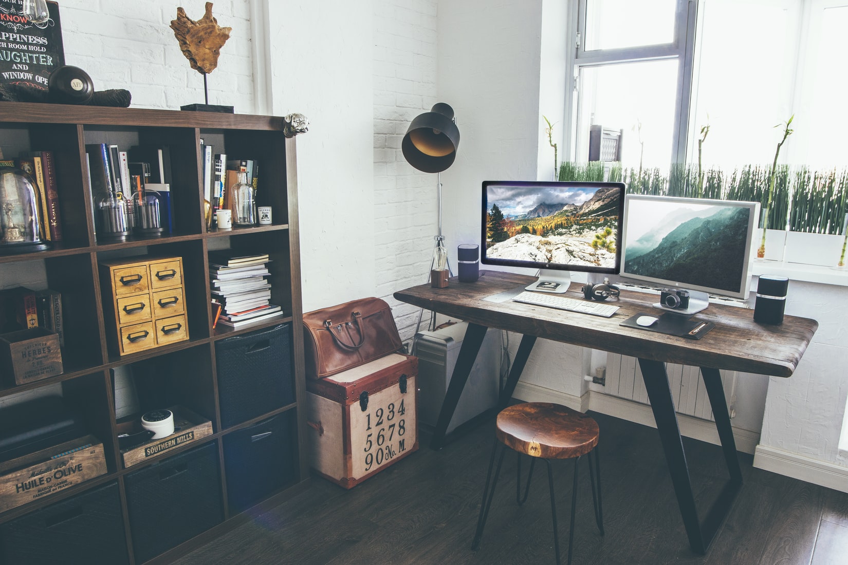 home office in an apartment