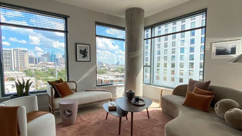 luxury dallas high rise apartment