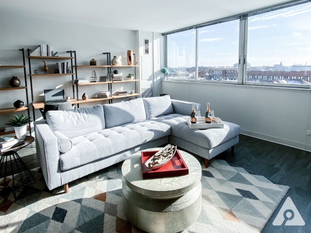 Chicago apartment living room