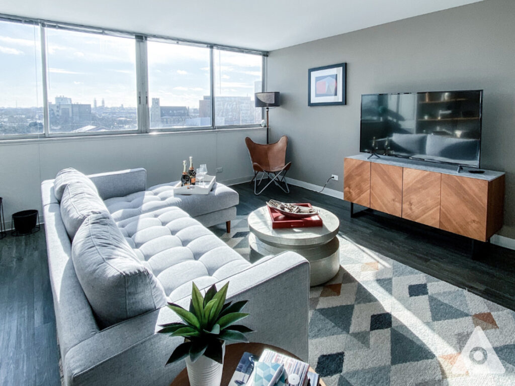 Chicago apartment living room