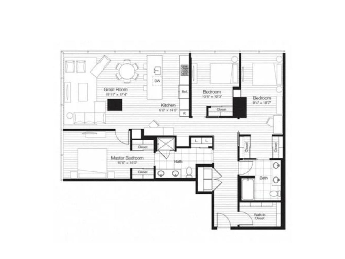 Chicago Apartment floor plan