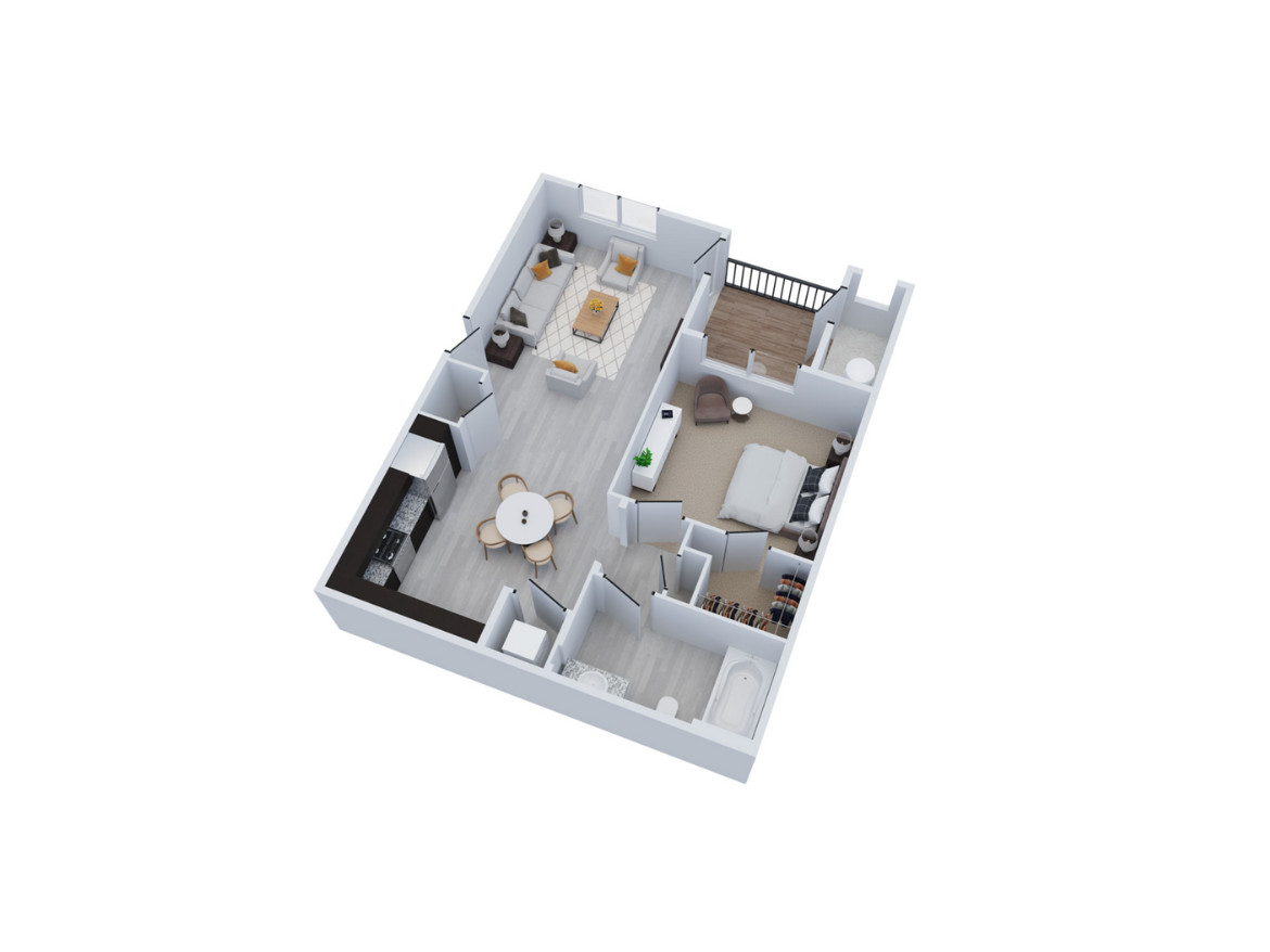 Denver Apartment - Floor Plan