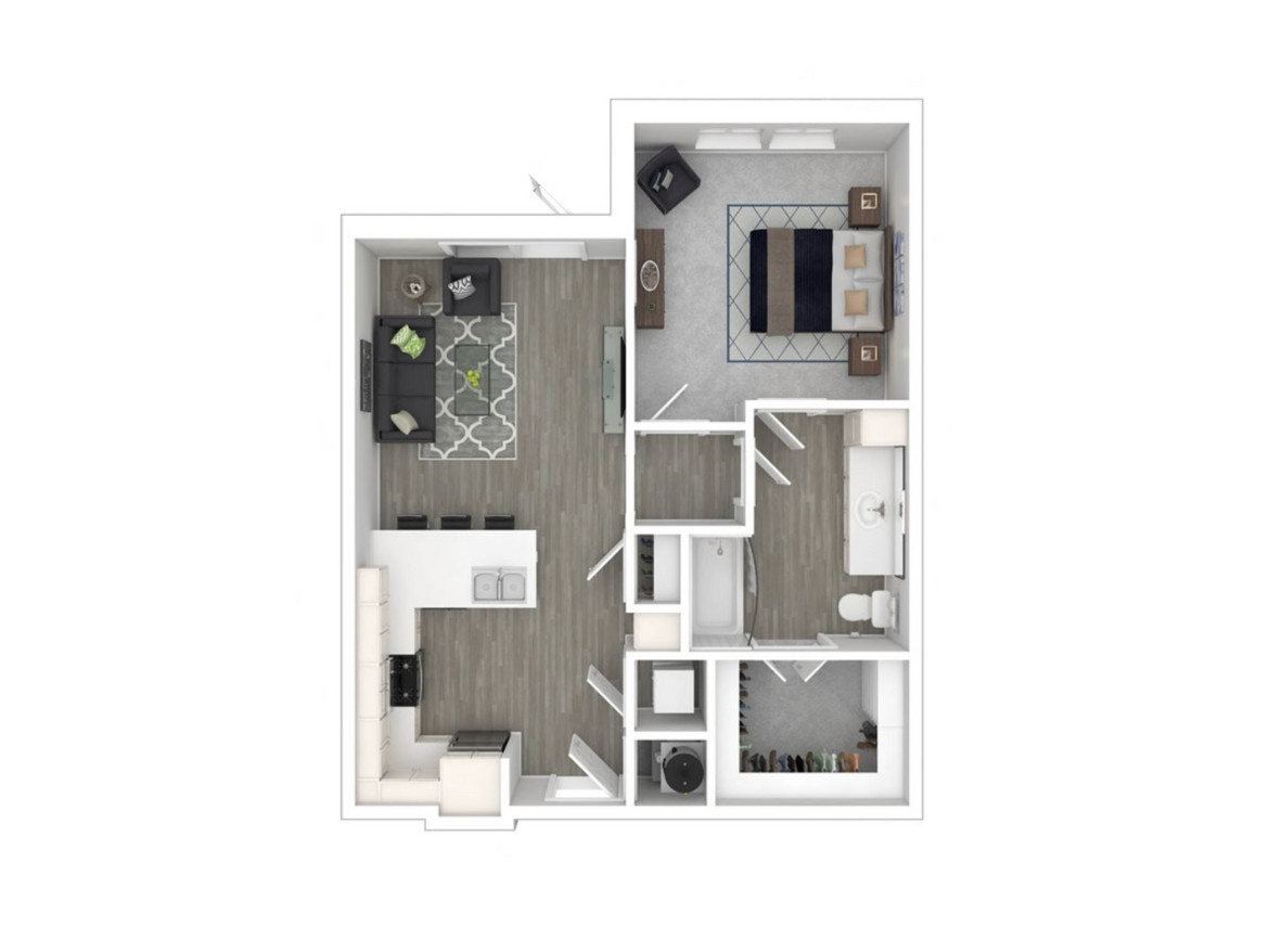 North Fort Worth Apartment Floor Plan