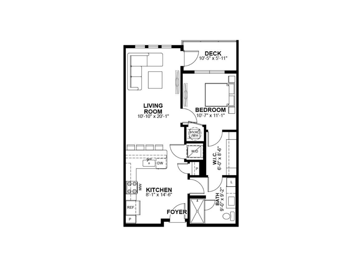 South Austin Apartment Floorplan