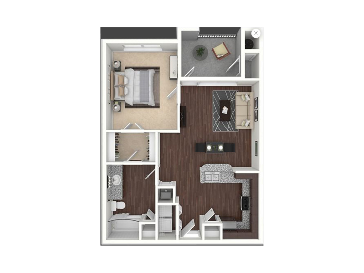 Austin apartment floor plan 2