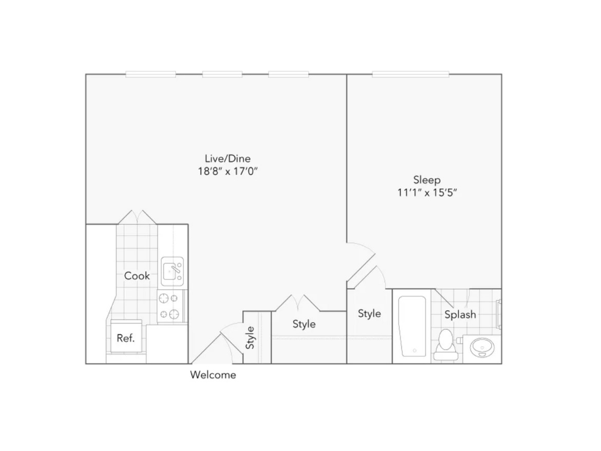 Chicago Apartment floor plan