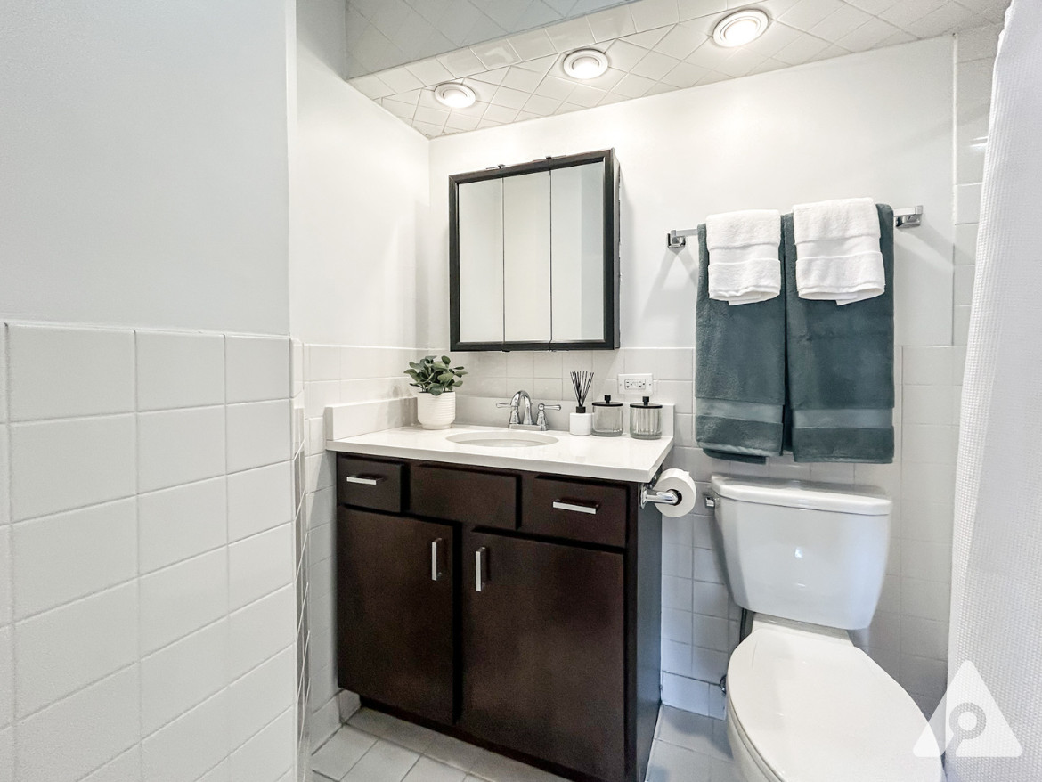 Chicago apartment bathroom