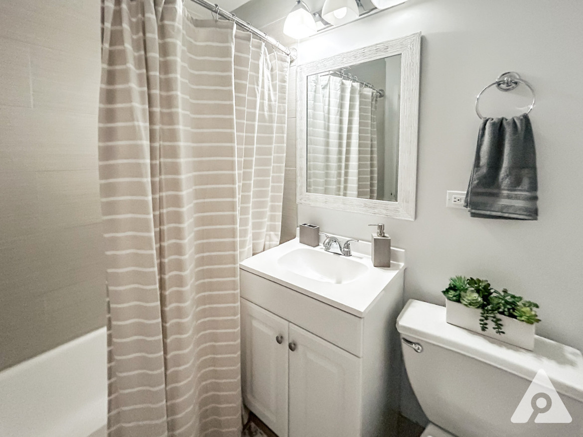 Chicago apartment bathroom