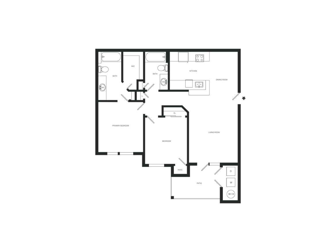 San Antonio Apartment - Floor Plan