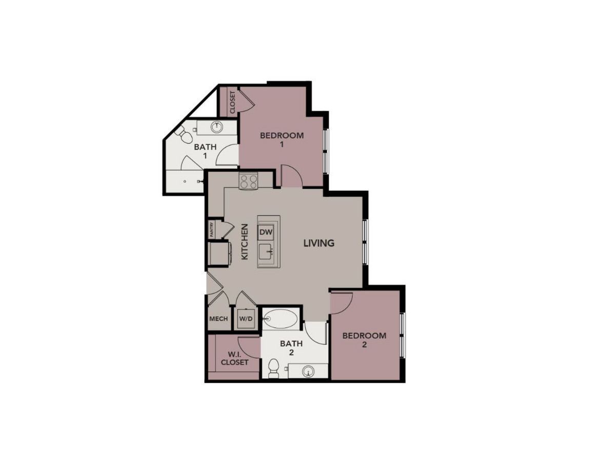 Houston Apartment floor plan