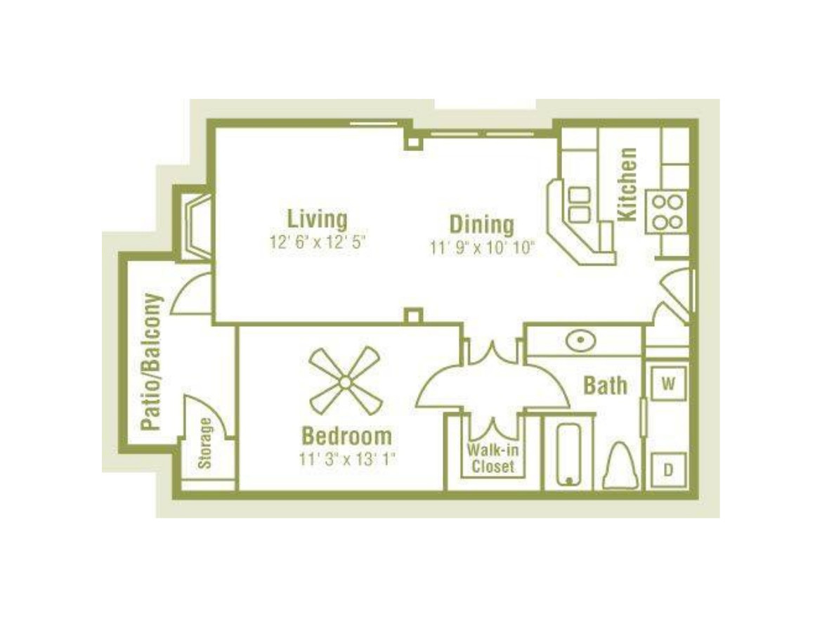 San Antonio Apartment - Floor Plan