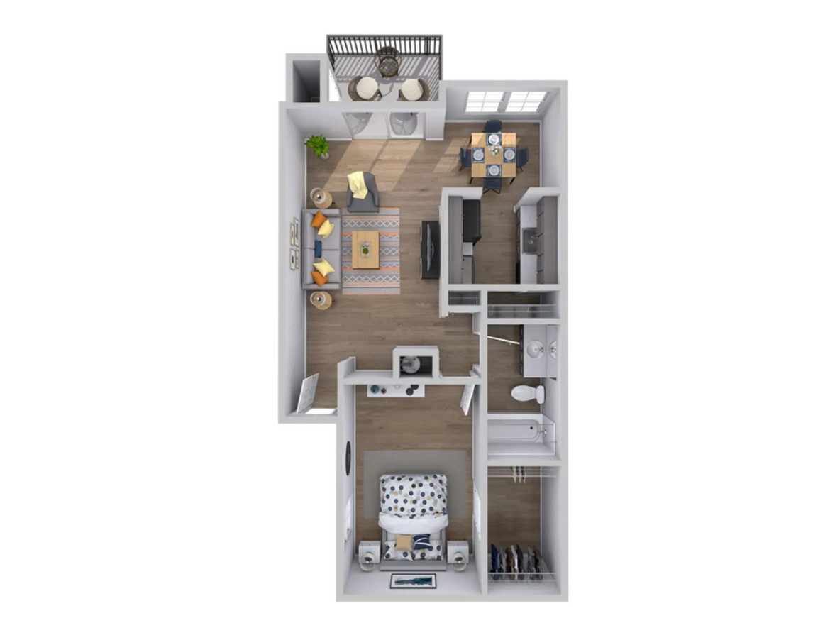 Austin Apartment Floor Plan 3