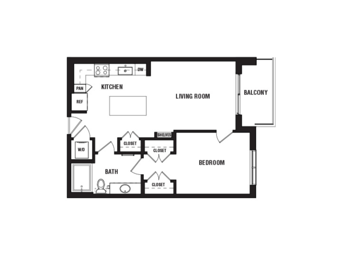 Houston Apartment floor plan