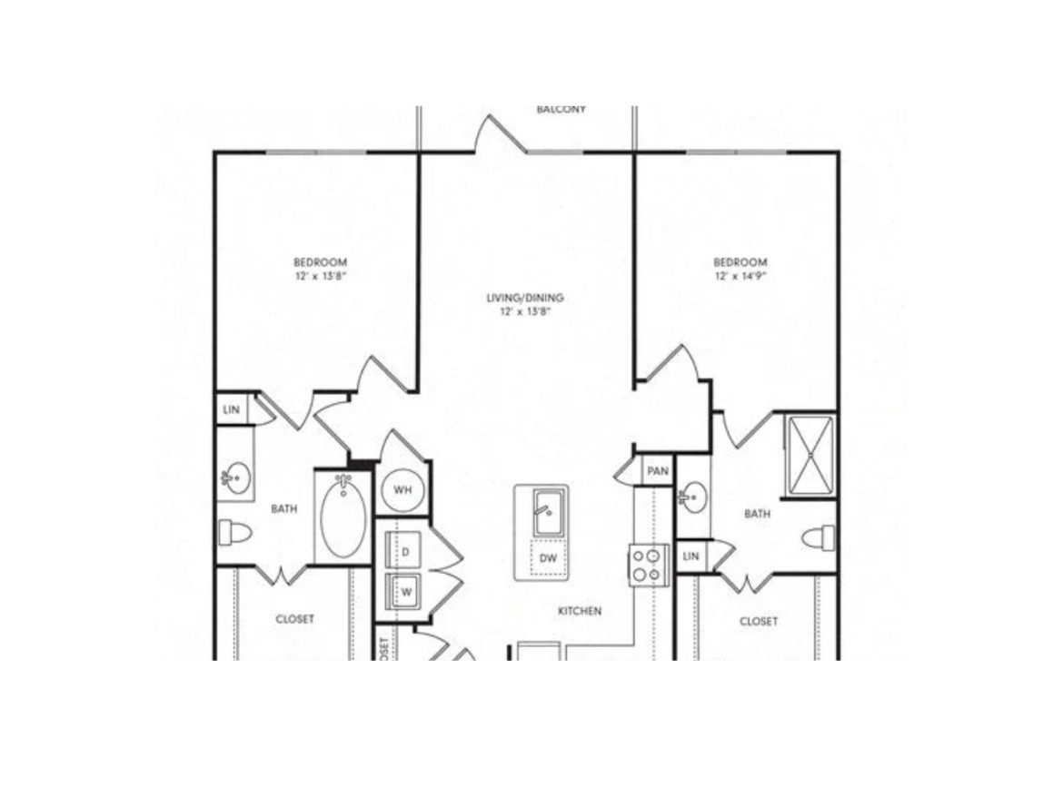 San Antonio Apartment - Floor Plan