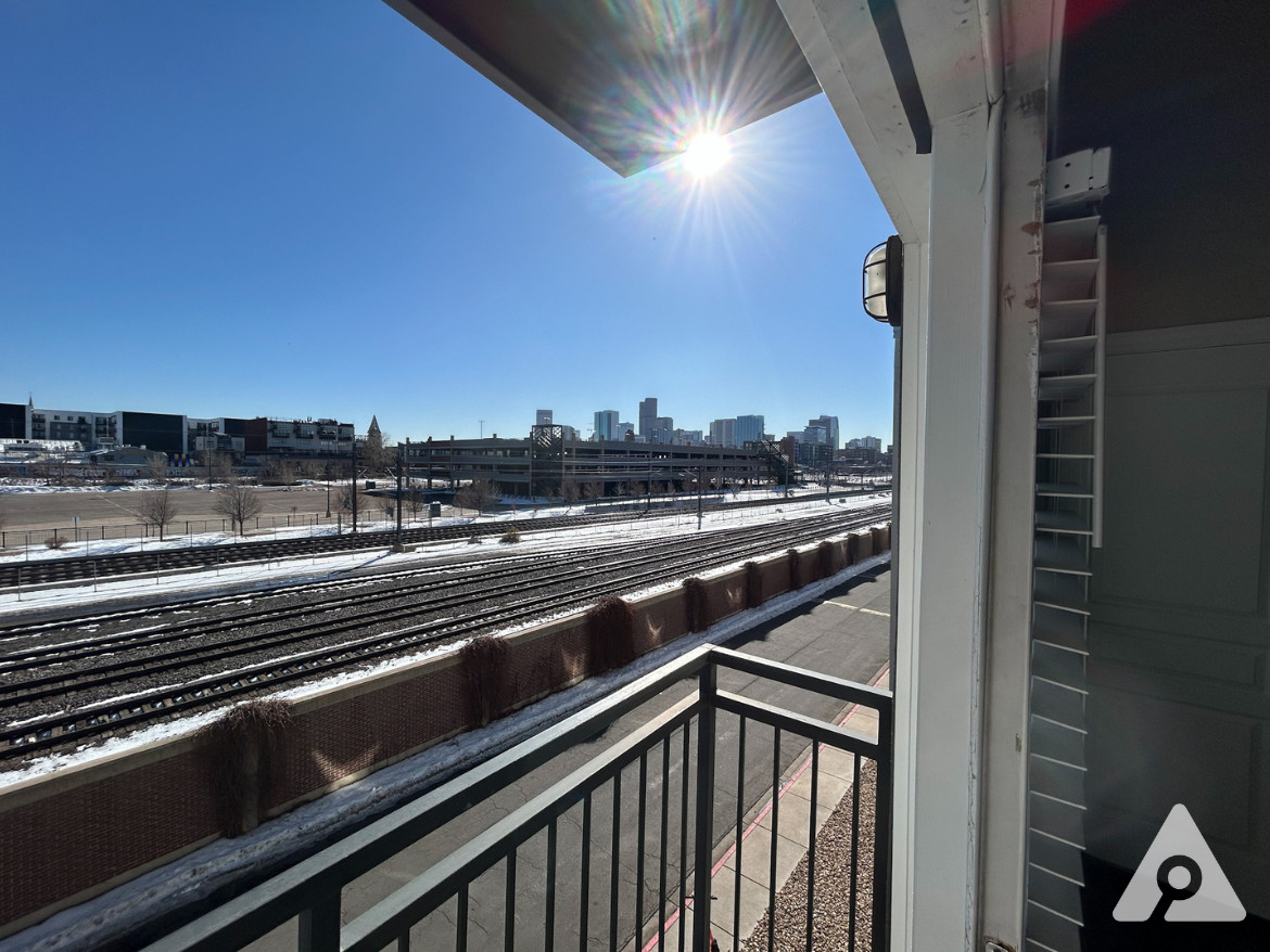 Denver Apartment - Private Balcony with city skyline view