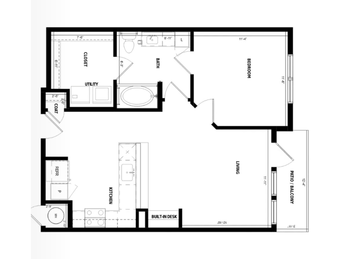 Houston Apartment - Floor Plan