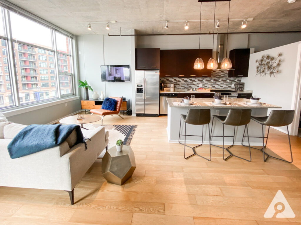 Chicago Apartment living room
