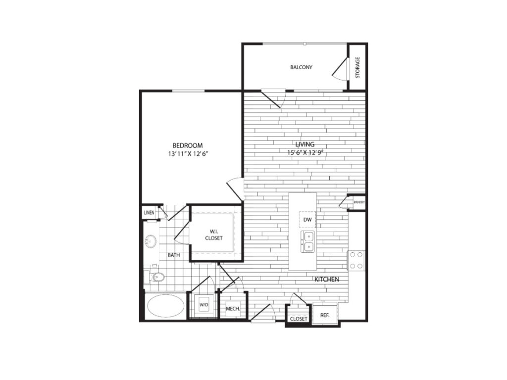 Houston Apartment - Floor Plan