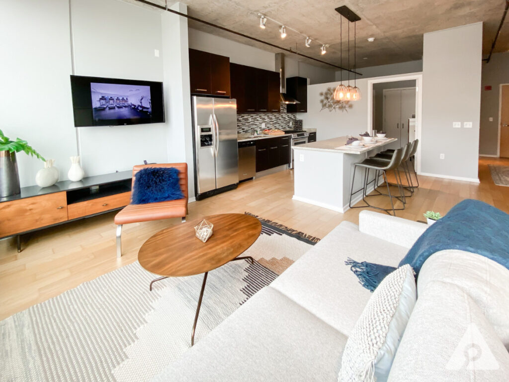 Chicago Apartment living room