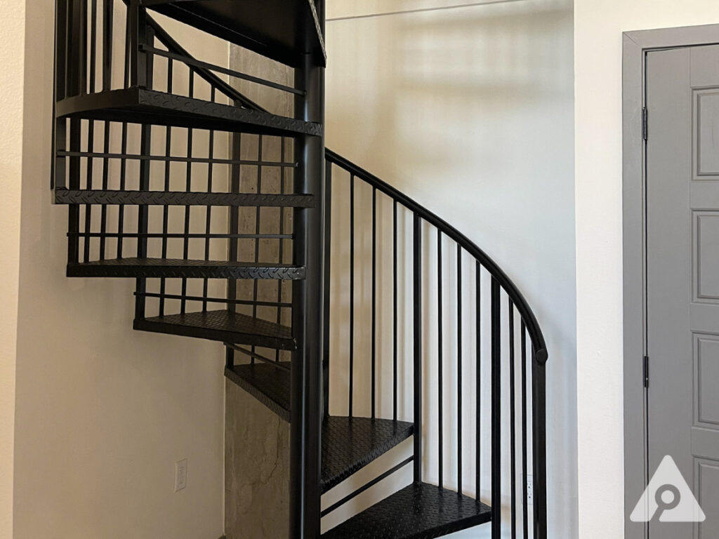 Denver Apartment - Spiral Staircase to Loft