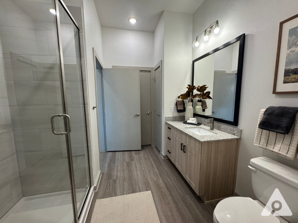 Camp Bowie apartment bathroom