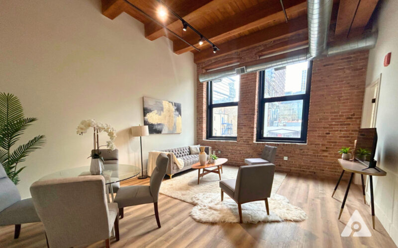 Chicago apartment living room