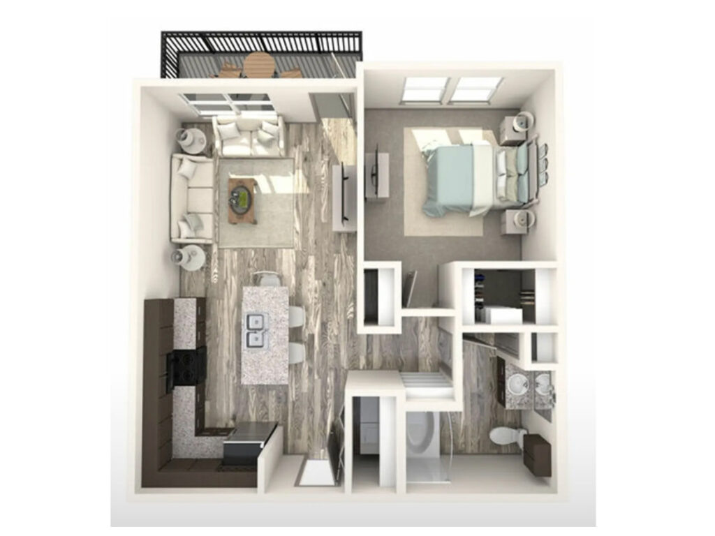 South Main Apartment Floor Plan