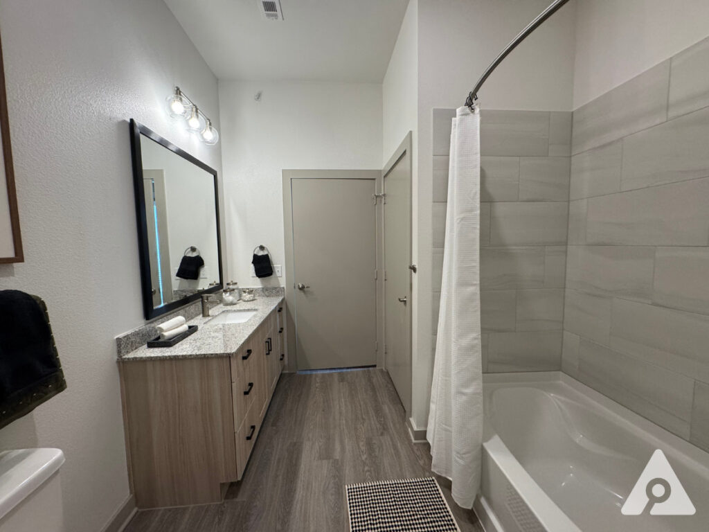 Camp Bowie apartment bathroom