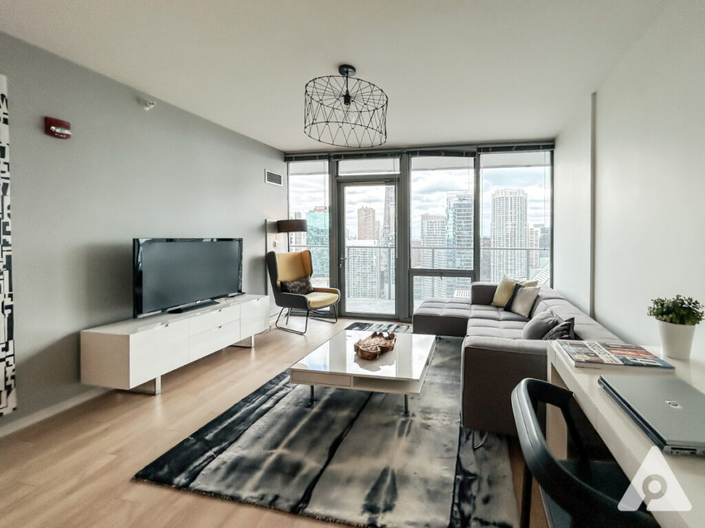 Chicago Apartment living room