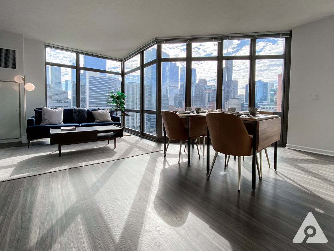 Chicago Apartment living room