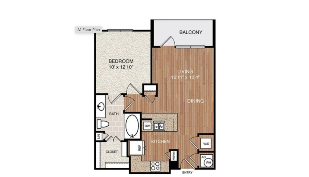 Dallas Apartment Floorplan