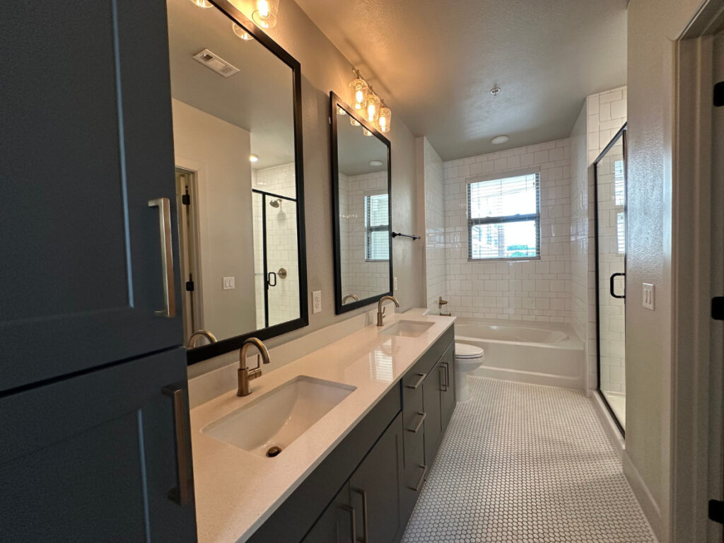 Dallas Apartment Primary Bathroom