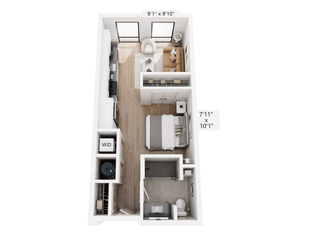 Houston Apartment - Floor Plan