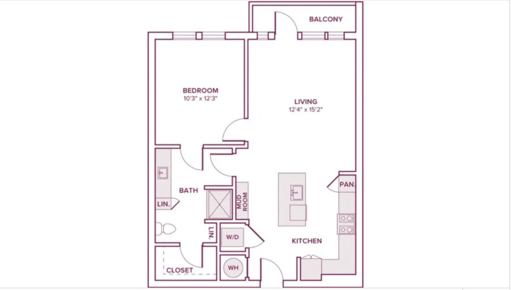 Houston Apartment - Floor Plan