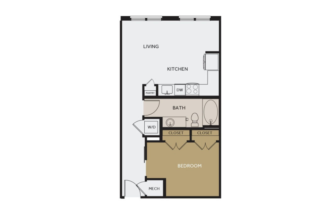 Houston Apartment - Floor Plan