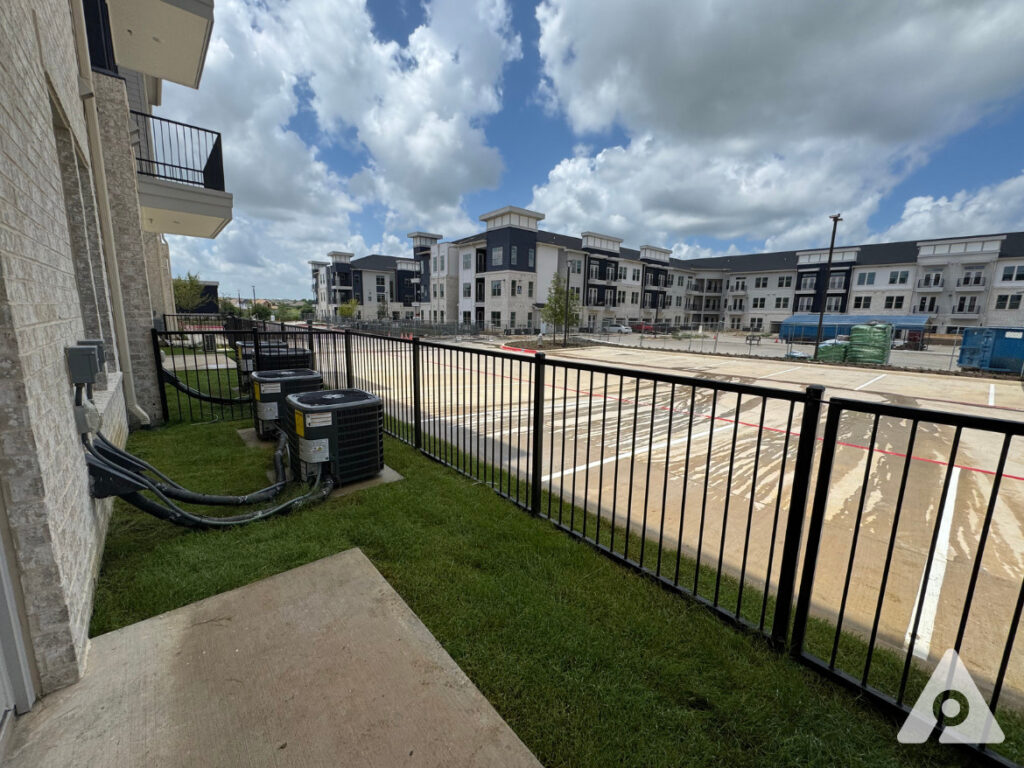 South Fort Worth Apartment yard