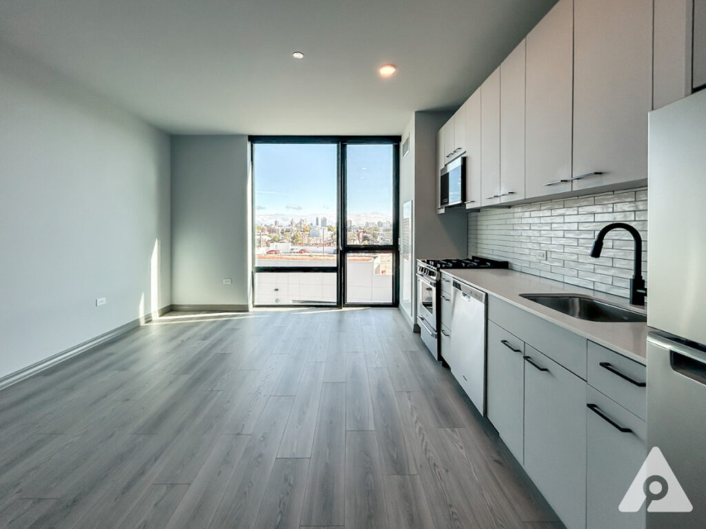 Chicago Apartment living space