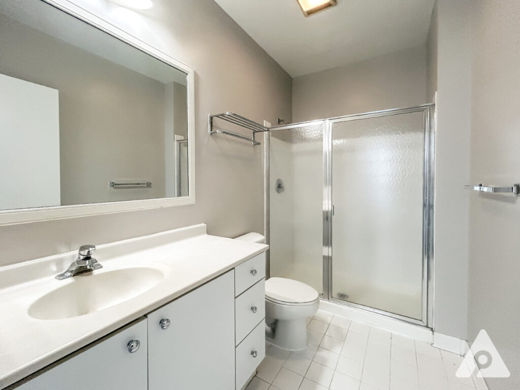 Chicago Apartment primary bathroom